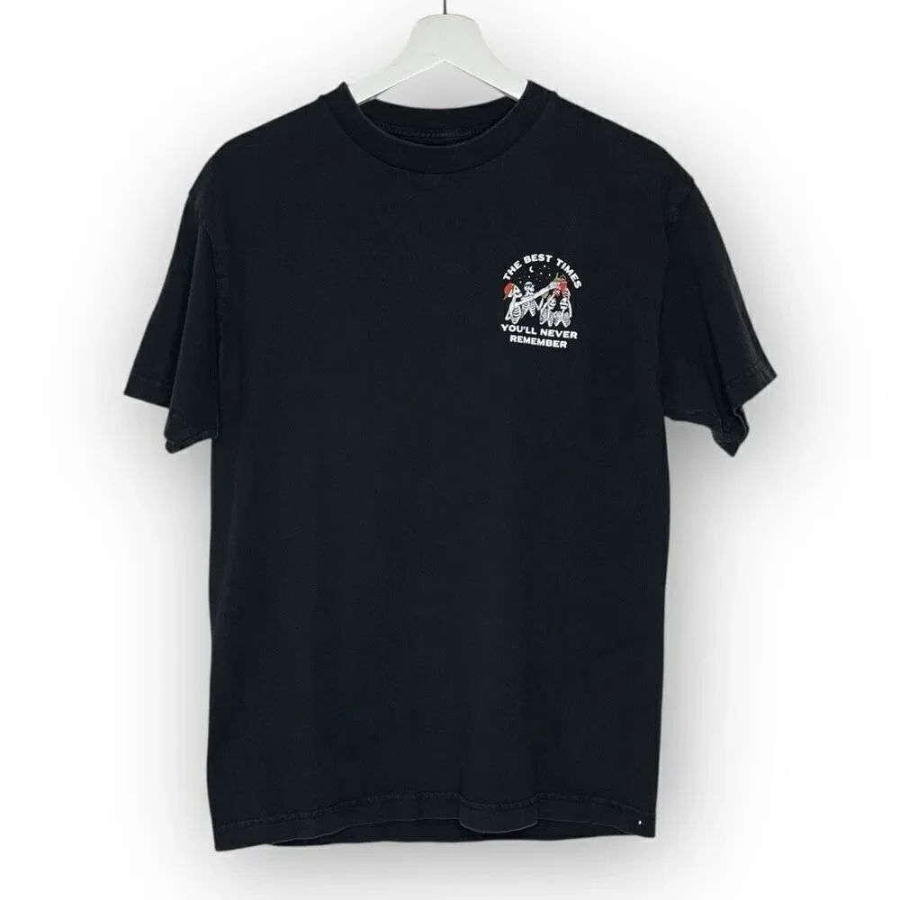 Last Call Co Shirt Black The Best Times You’ll Never Remember Unisex Medium Flaw